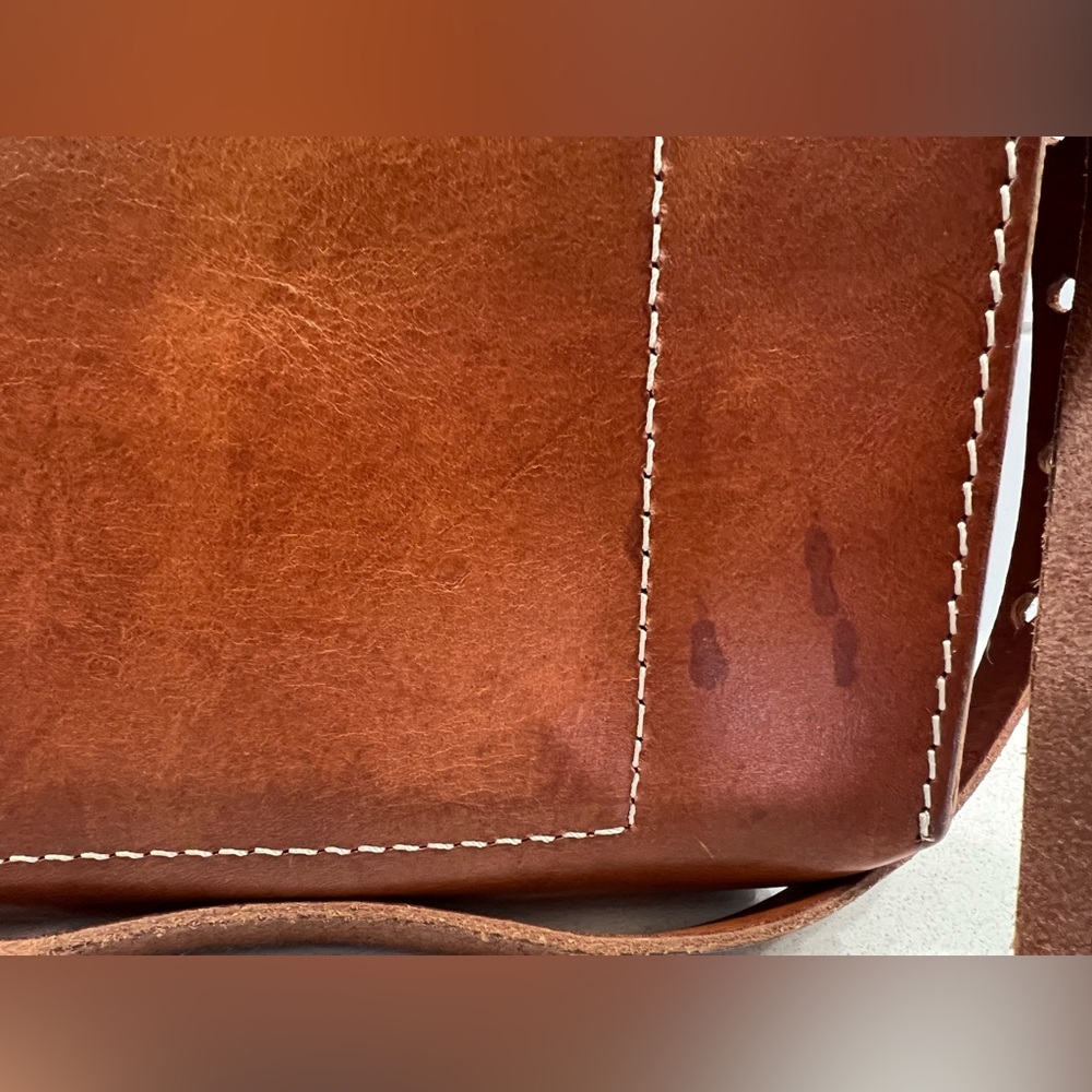 Madewell Leather Crossbody Bag in Cognac Brown - Picture 6 of 8